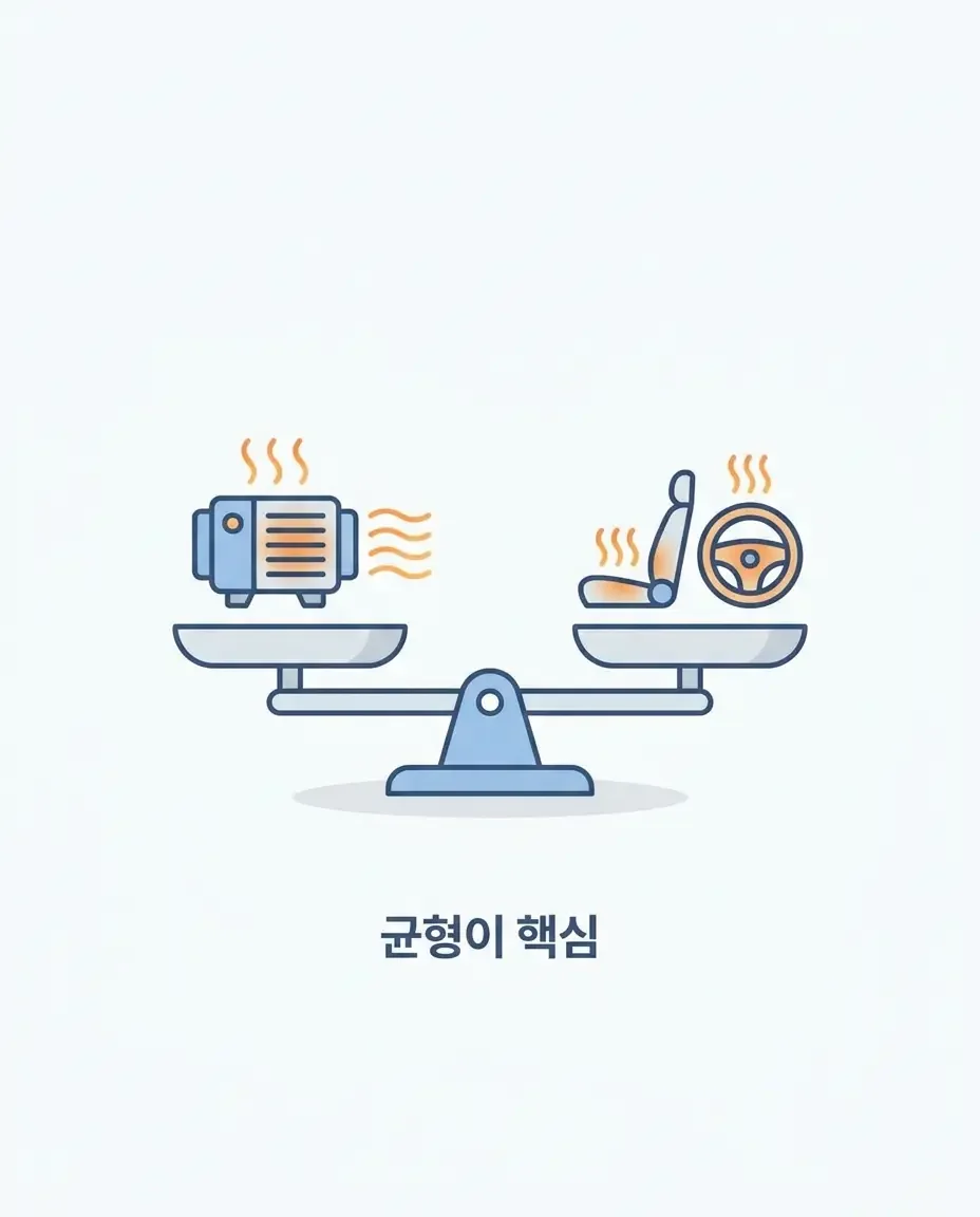 전기차 겨울철 효율 - 히터 vs 열선, 효율적인 선택은?
