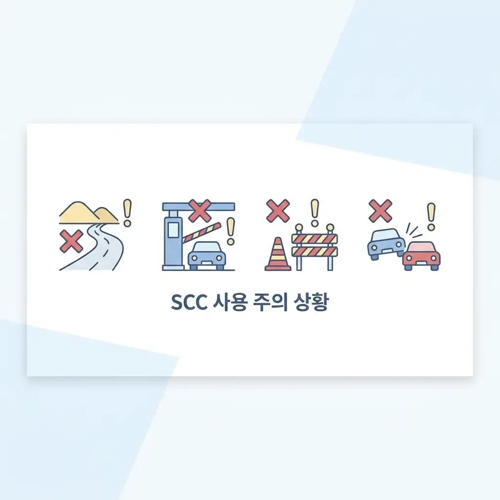 스마트 크루즈 컨트롤(SCC) 사용법 - SCC 켜기와 차간거리 조정 방법